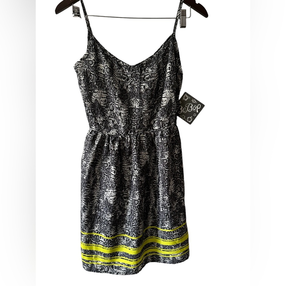 Bebop Slip Lepard Print With Spaghetti Strap Mini Dress. Size Small